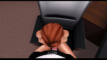 Preview 4 of Best Results Xxx - [Babes of Eastdick S1 E1] Sexy and shy secretary get caught watching porn,  office slut milf get sucked and fucked by her old boss on the desk [ Next Door Production by axel Cobalt - Second Life ] WITH SOUNDS