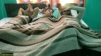 Preview 1 of Wee Xxx Videos Big - Desi Rich boys fucks Beautiful Bhabhii!! Hot Threesome Sex