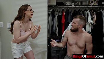 Preview 2 of Sex Animals En Doog - Nerdy step sister anal fucked by step brother