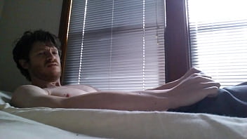 Preview 2 of Jsv Mom - Hunky Guy in Sweats Jerks and Cums by the Window!