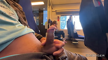 Preview 2 of Ssbbw Pear Ass Fucks Bbc - A stranger girl jerked off and sucked me in the train in public