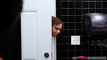 Preview 1 of Tamil Aunty Fucking In Office - OMG My Stepsis Just Fucked Me In A Public Bathroom - Willow Ryder - MyPervyFamily