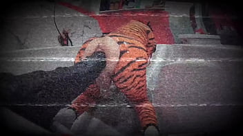 Preview 4 of Mixed Wrestling Kiss - Butt Girl Tiffany Ciskiss Cosplay Tigra Pt 2 Femboy Fucking Huge Toys Long Cut