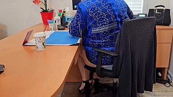 Preview 2 of Indian Fucking Movies - My boss couldn&rsquo_t keep his hands off my big ass on my first day (Role Playing) husband &amp_ wife