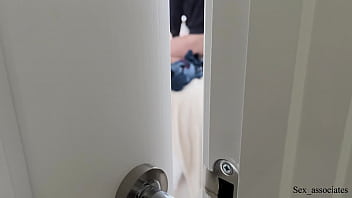 Preview 3 of Nana Ninomiya Japan - Got caught listening on my roommate fucks his new loud girlfriend.