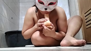 Preview 1 of Dog Tast - It&#039_s my first time use the dildo into my virgin pussy