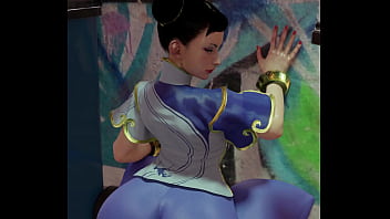 Preview 2 of Molly Flwers - Chun Li ass dance