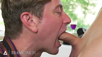 Preview 2 of Mum Cash - TRANSFIXED - Horny Man is Assfucked By Busty Trans Wife Casey Kisses After Sensual Foreplay