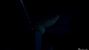 Preview 1 of Oily Big Boops - Bunny gives a blowjob at campfire