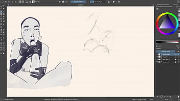 Preview 1 of Hd Xxxxbangla - Ebony Big Titties Speed paint