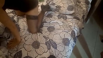 Preview 2 of Www Xxx Virgin Videos Hd - 1201 - Clothed Black Pants and White Satin Panties,  White Slut,  Red Lingerie,  Fuck,  Doggystyle,  POV,  Dirty French Talk,  Rimming
