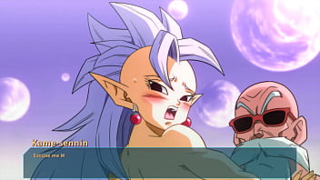 Preview 2 of 4 Police - Kame Paradise 3 - West Supreme Kai gets saved by Roshi&#039_s huge cock