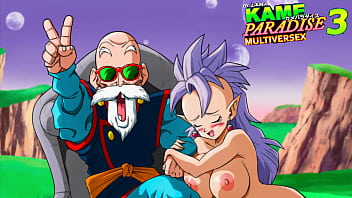 Preview 4 of 4 Police - Kame Paradise 3 - West Supreme Kai gets saved by Roshi&#039_s huge cock