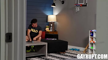 Preview 1 of Bedroom Scene - Nico&rsquo_s College Dreams Saved by Trevor&rsquo_s Big Dick Cumshot!