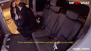Preview 1 of Beuty Animal Sex Vidio - Beautiful Brunette Daphne Klyde Has Her Ukrainian Vagina Hard Banged On Backseat By Chauffer - VIP SEX VAULT