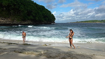 Preview 1 of India Small Sex School Girl - REAL Wild blowjob on the beach with stranger! Big Cock,  Facial!