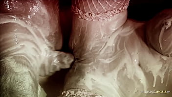 Preview 3 of India Xxx Filim Sitar - A racy photo shoot becomes messy once the blonde covers herself with food before banging
