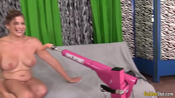 Preview 1 of Holly Michael Creampied - Fucking Machine Grants Mature Lady Jade Blissette a Leg Shaking Orgasm