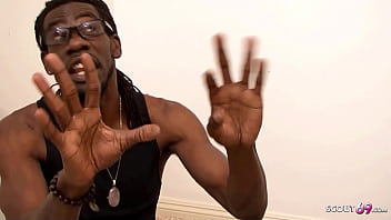 Preview 1 of Dicktouch Aunt - Black Monster Cock Neighbour talk to Interracial Sex by College Girl