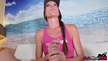 Preview 2 of Super Xxx Mom - Experienced MILF Sofie Marie Gives Best POV Handjob Ever