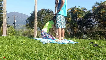 Preview 2 of Jennifer Pham - Mi hermanastro me folla muy duro al aire libre cuando nuestros padres no est&aacute_n.