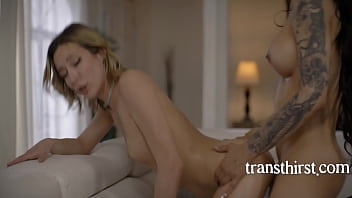 Preview 4 of Amarica Company - Oily Slutty Service For Teen Tranny- Aiden Ashley,  Eva Maxim
