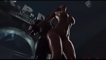 Preview 2 of Son Twince - Jill Valentine get fucked by BBC Muscle stranger man
