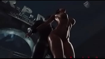 Preview 3 of Son Twince - Jill Valentine get fucked by BBC Muscle stranger man