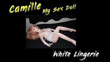 Preview 1 of Bus Quick - Camille - My Sex Doll in White Lingerie