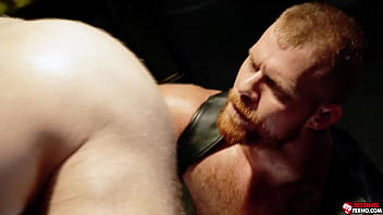 Preview 4 of Ashley Broad Gold - Cain Marko takes a well earned pounding from Jack Vidra until Jack shoots a thick load that covers Cains spent