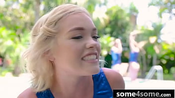 Preview 1 of Porn 3qb Mom 114mb - Three Hot Ass Gymnasts Get Their Tight Pussies Stretched By Their Coach