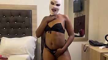 Preview 1 of Ben10sexxx - Blacks only African bi lesbian hardcore fuck her self with dildo and butt plug in her ass hole while her man watches. big ass,  big black ass,  Ebony lesbian