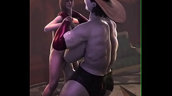 Preview 3 of Stepdady Crunch - Re8 Rosemary xxx Dimitrescu
