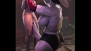 Preview 1 of Stepdady Crunch - Re8 Rosemary xxx Dimitrescu