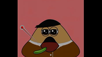 Preview 2 of Scuba Shower - Gordo enfermo hijo de puta le encanta comer pepinos