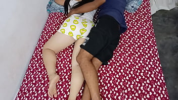 Preview 1 of Full Short Sex - Me quede a descansar en la habitacion de mi hermanastra y tube que meterle mi polla  ,  para no tener problemas tube que metercelo por detras ,  casi me pillan