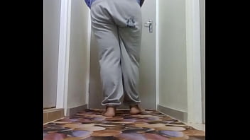Preview 1 of Sxs Indian - Vaibhav Jerks Off &amp_ Cums In The Hallway Whilst Facing Backwards