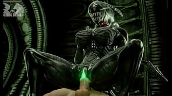 Preview 3 of Beam Ropes - Juicy Alien Exc3lla Rides Huge Cock