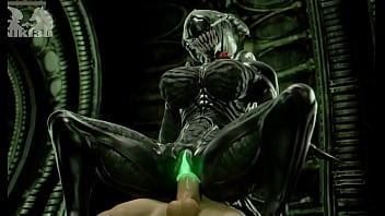 Preview 4 of Beam Ropes - Juicy Alien Exc3lla Rides Huge Cock