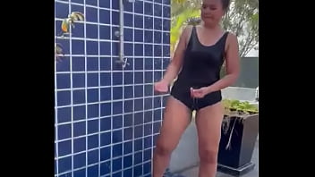 Preview 4 of Eva Lovia Bukake - Would you take a shower with me? #mature #asian #bigass #manyvids