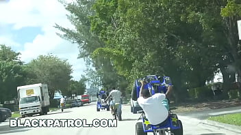 Preview 1 of Bbw Sexyxxx - BLACK PATROL - We Caught One Of These Bastards Speeding Around On The Street And Put Him In His Place