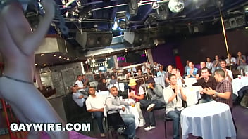 Preview 1 of Glass Big Ass - GAYWIRE - Regular Joes Lined Up For Gigolo Cock Swing Right At Their Waiting Faces zOMG