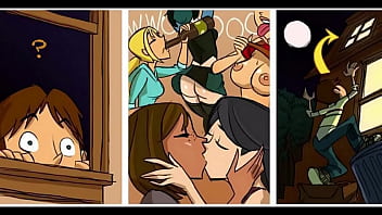 Preview 1 of Mone Sen Sex - Total Drama Intercurse parody - Orgia,  5 garotas contra 1 Cara
