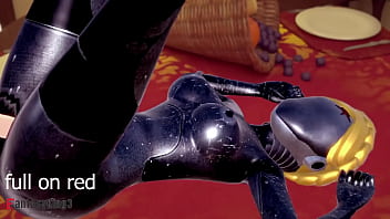 Preview 3 of Hd Masturbation Bed Hidden - Robot Twin fucking | Atomic Heart | Short