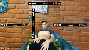 Preview 1 of Maya And Sexy Lorry - YouTuber mexicano se toca su verga grande y ancha y termina sac&aacute_ndose su deliciosa y caliente leche