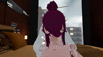 Preview 3 of Asian Sister Love - POV Suck &amp_ Fuck Room Service Lap Dance VRChat ERP