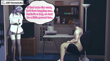 Preview 1 of Fat Cock For Gran - Hentai 3D - My maid,  my stepsister