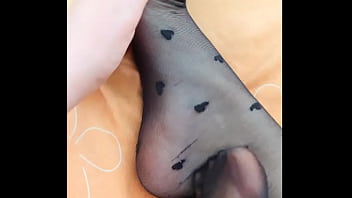 Preview 4 of Gay Henti - Foot massage in tights - DepravedMinx