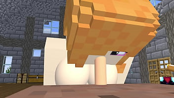Preview 3 of Anika Amour Ass Fuck - Alex X Steve Minecraft 1