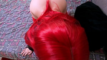 Preview 4 of Torbe Con Tetona - (1/3) Sexy Periroja Mamando la Polla De Su Novio antes De Meterla En Su Culo